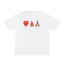 Drew BIEBER Smiley Love Flame Niche Trendy Brand Unisex Cotton Loose and Versatile FG Short Sleeve T-shirt (1)