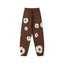 Denim Tears Cotton Wreath Graphic Sweatpants - Brown / Relaxed Streetwear Fit