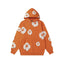 Denim Tears Cotton Wreath Graphic Hoodie - Orange / Relaxed Streetwear Fit
