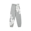 "Denim Tears" Grey & White Floral Pattern Oversized Sweatpants