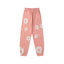 "Denim Tears" Pink Floral Pattern Oversized Sweatpants