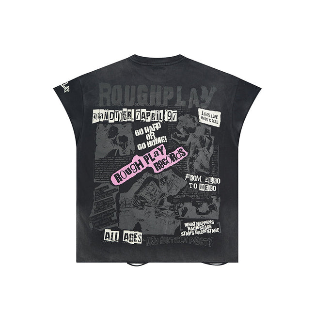 Rough Play T Shirts RoughPlay Tour Sleeveless Street Holes Diamonds Main Image