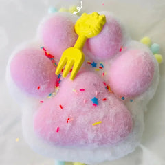 800g Super Large Flocking Ultra Soft Silicone Cat Paw Squishy Toy Handmade Toy（Color can be customized）