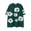 Denim Tears Cotton Wreath Graphic T-Shirt - Dark Green / Oversized Streetwear