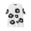 Denim Tears Cotton Wreath Graphic T-Shirt - White / Black / Oversized Streetwear