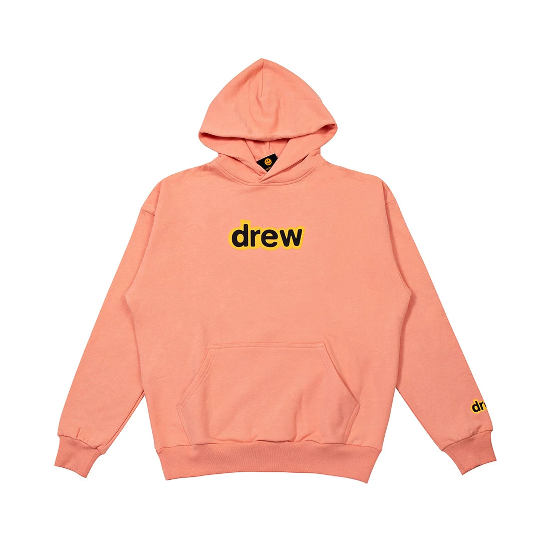 Drew BIEBER letter hoodie, Justin Bieber smiling face trendy brand for men and women, fog high street loose long sleeves with fleece (4)