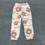 "Denim Tears" Orange & Mint Camo Floral Pattern Oversized Sweatpants
