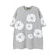 Denim Tears Cotton Wreath Graphic T-Shirt - Heather Grey / Oversized Fit