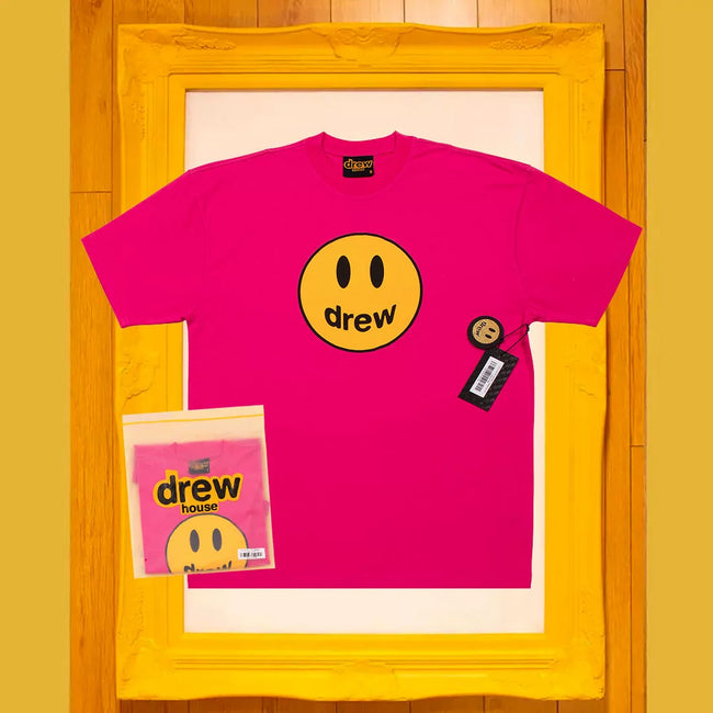 Drew BIEBER Smiling Justin Bieber Trendy Brand Male and Female Couple Same Style High Street Cotton FG Short sleeved T-shirt Summer (8) Hover Image