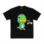 Drew BIEBER Smiling Dinosaur Niche Trendy Brand American High Street Loose Men's and Women's Casual FG Pure Cotton Short sleeved T-shirt (1)