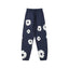 Denim Tears Cotton Wreath Graphic Sweatpants - Navy Blue / Relaxed Streetwear Fit