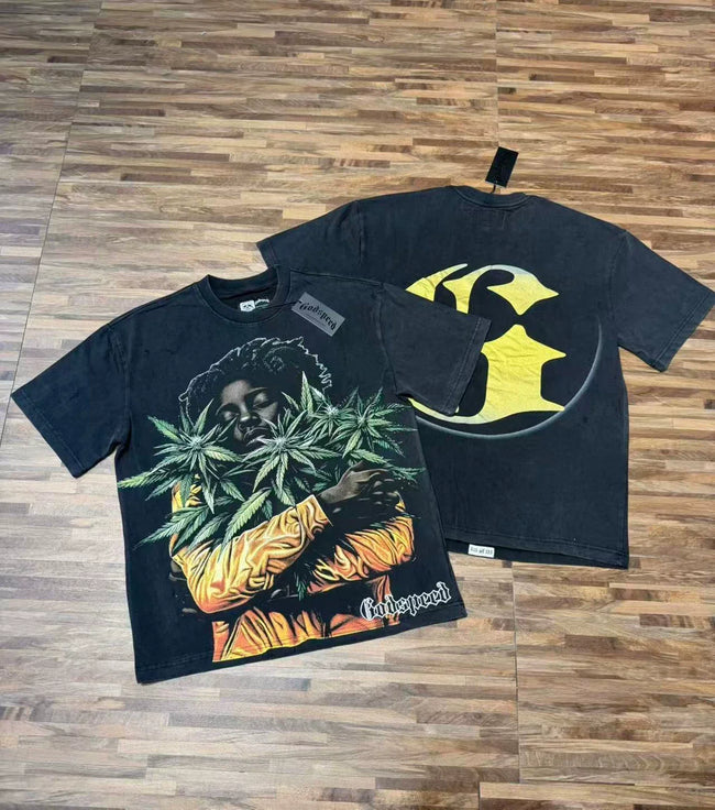 Godspeed Vintage Jungle Warrior Graphic T-Shirt – Black Hover Image