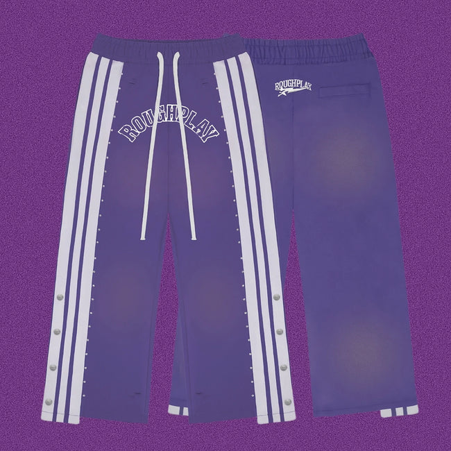 Roughplay Arch Logo Track Sweatpants - Purple Hover Image