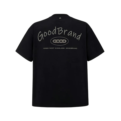 GOODBRAND's new floral and puppy glitter powder hot stamping light luxury high-end short sleeved T-shirt for both men and women, trendy
