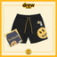 Drew BIEBER's smiling face is a niche American street fashion brand with loose and versatile beach swimming shorts for men and women (1)