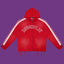 Roughplay Arch Logo Track Zip-Up Hoodie - Red