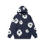 Denim Tears Cotton Wreath Graphic Hoodie - Navy Blue / Relaxed Streetwear Fit
