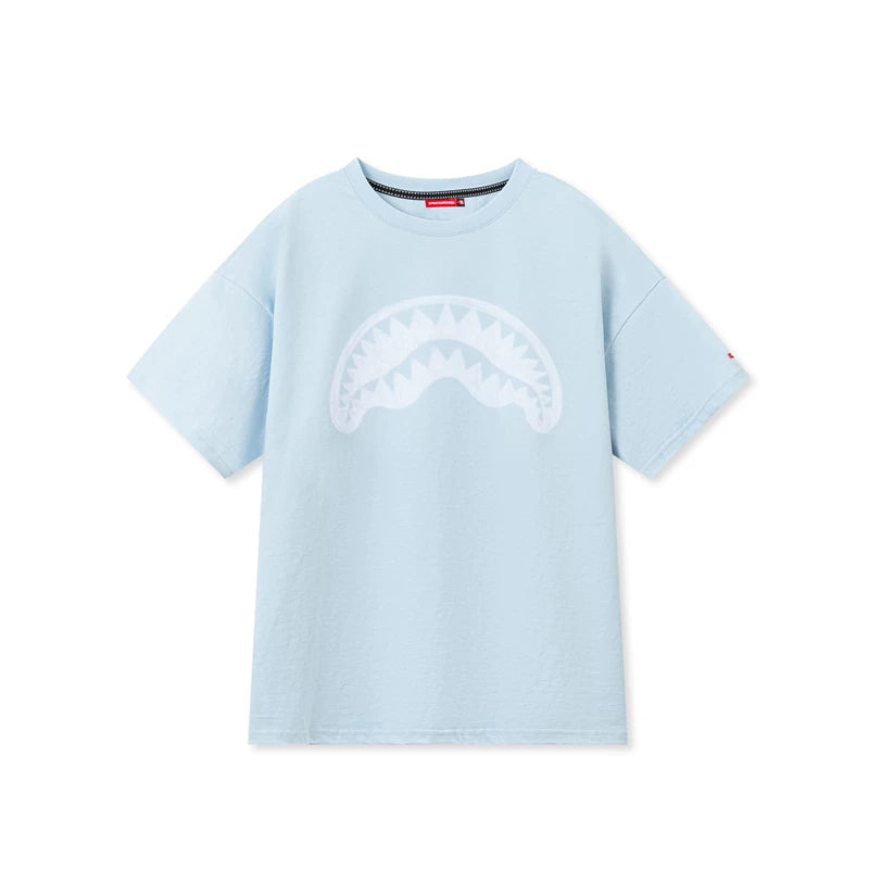 SprayGround Shark Mouth 2026 Graffiti Printed Short sleeved Men's and Women's Loose T-shirt Top Summer