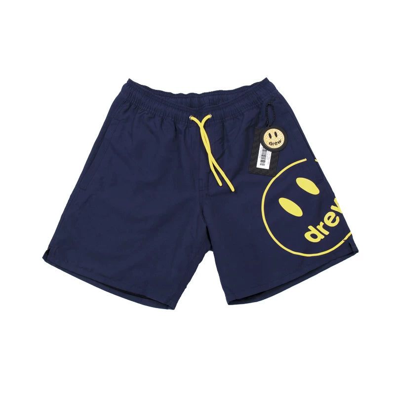 Drew BIEBER's smiling face is a niche American street fashion brand with loose and versatile beach swimming shorts for men and women (6)