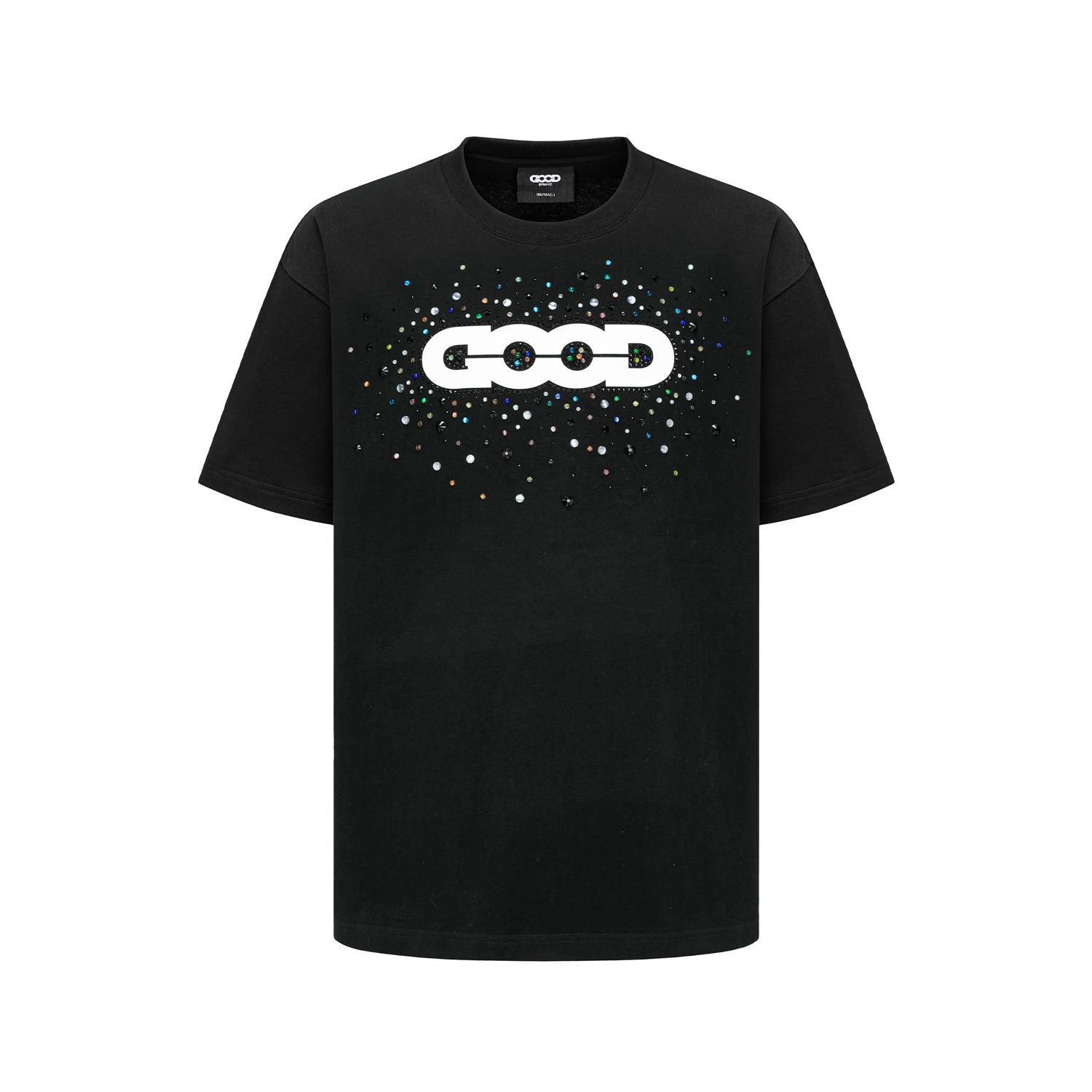 GOODBRAND 2026 GOOD Holiday Colorful Candy Gemstone Light Luxury Fashion Premium Printed Short sleeved T-shirt