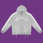 Roughplay Arch Logo Track Zip-Up Hoodie - Light Grey