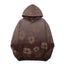 "Denim Tears" Brown Ombre Floral Pattern Oversized Hoodie