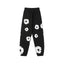 "Denim Tears" Black Floral Pattern Oversized Sweatpants