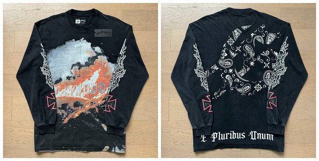 Godspeed "E Pluribus Unum" Hollywood Graphic Vintage-Wash Long Sleeve Tee Hover Image
