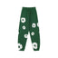 "Denim Tears" Dark Green Floral Pattern Oversized Sweatpants