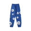 "Denim Tears" Royal Blue Floral Pattern Oversized Sweatpants