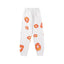"Denim Tears" White & Red-Orange Floral Pattern Oversized Sweatpants
