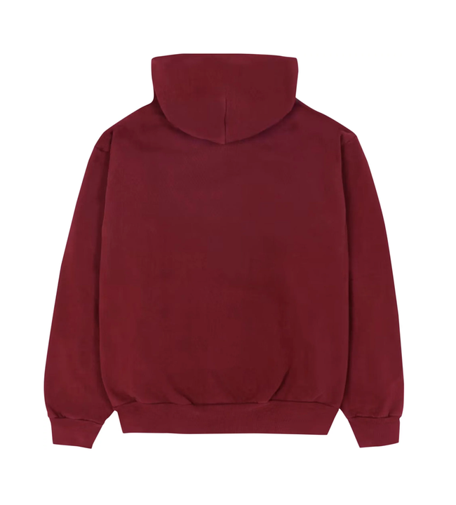Sp5der Logo Hoodie Maroon Main Image