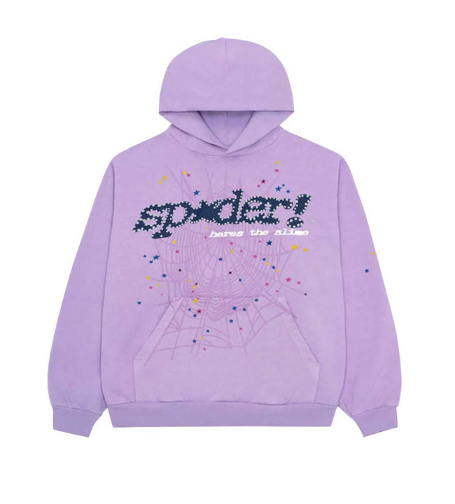 Sp5der Acai Hoodie Purple Hover Image