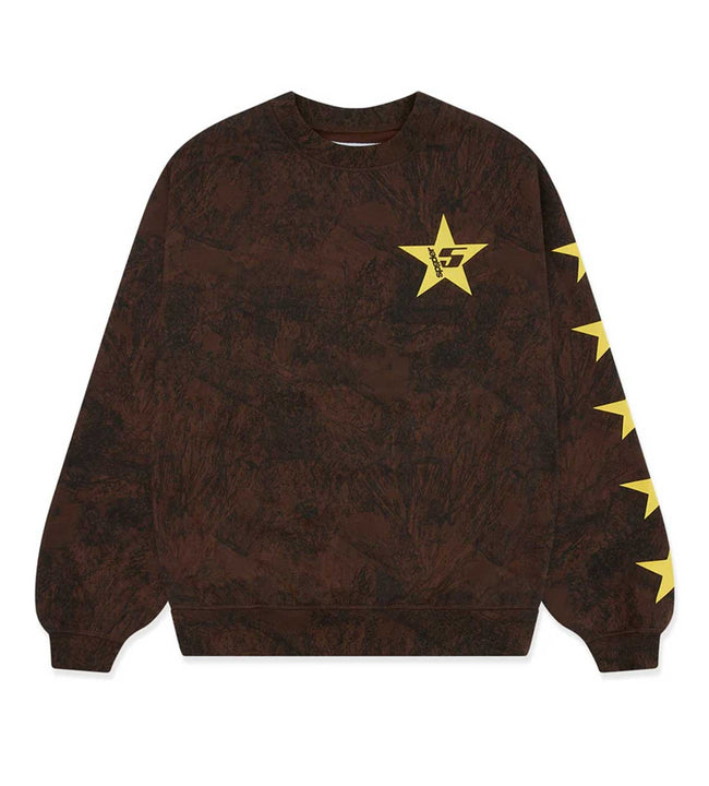 Sp5der 5 Crewneck Sweatshirt Brown Main Image