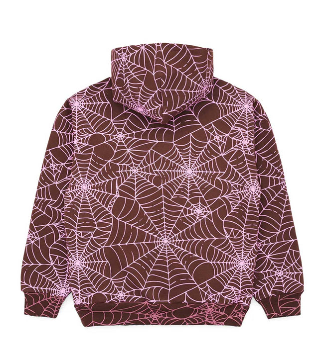Sp5der AOP Hoodie Brown/Pink Main Image