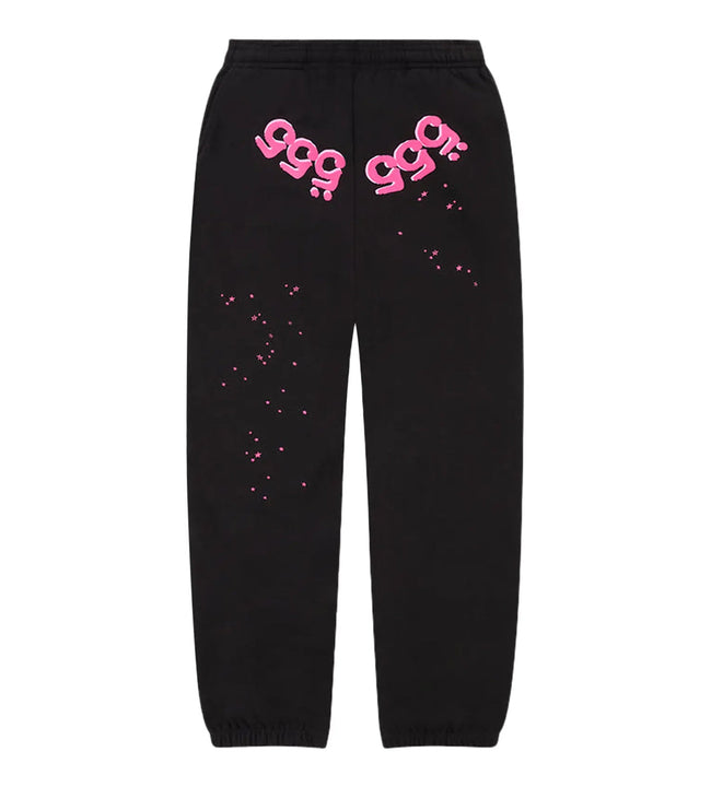 Sp5der Angel Number Sweatpants Black Hover Image
