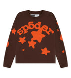 Sp5der Beluga L/S Tee Brown/Orange