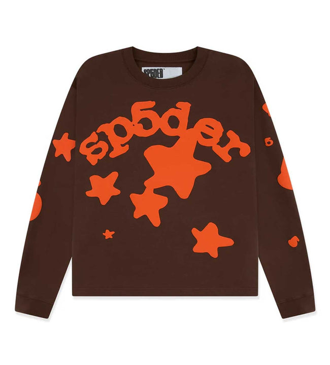 Sp5der Beluga L/S Tee Brown/Orange Hover Image
