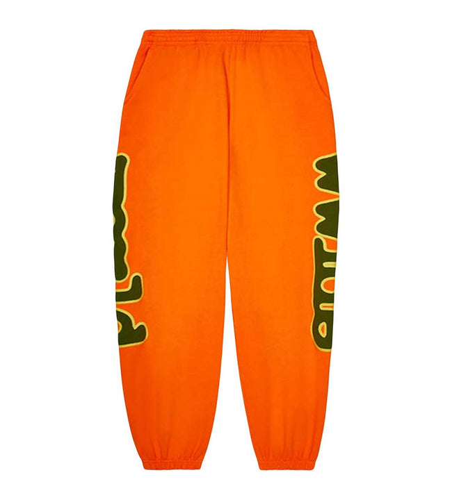Sp5der Beluga Orange Sweatpants Hover Image