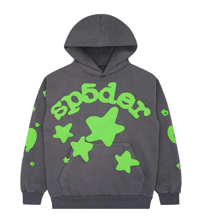 Sp5der Beluga Slate Grey Hoodie Hover Image