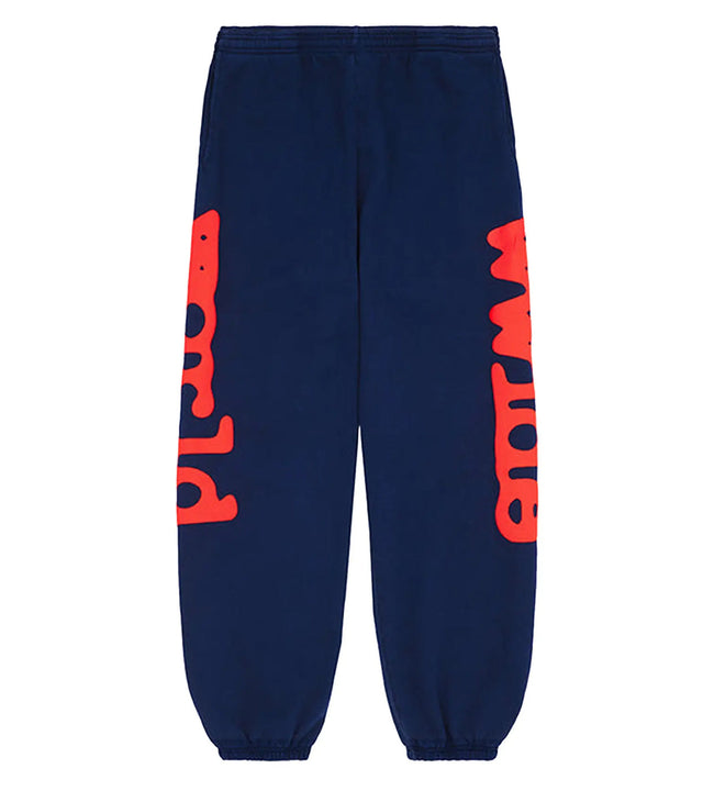 Sp5der Beluga Sweatpants Navy/Red Hover Image