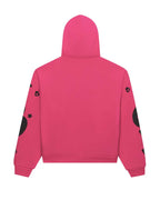 Sp5der Beluga Zip Up Hoodie Pink