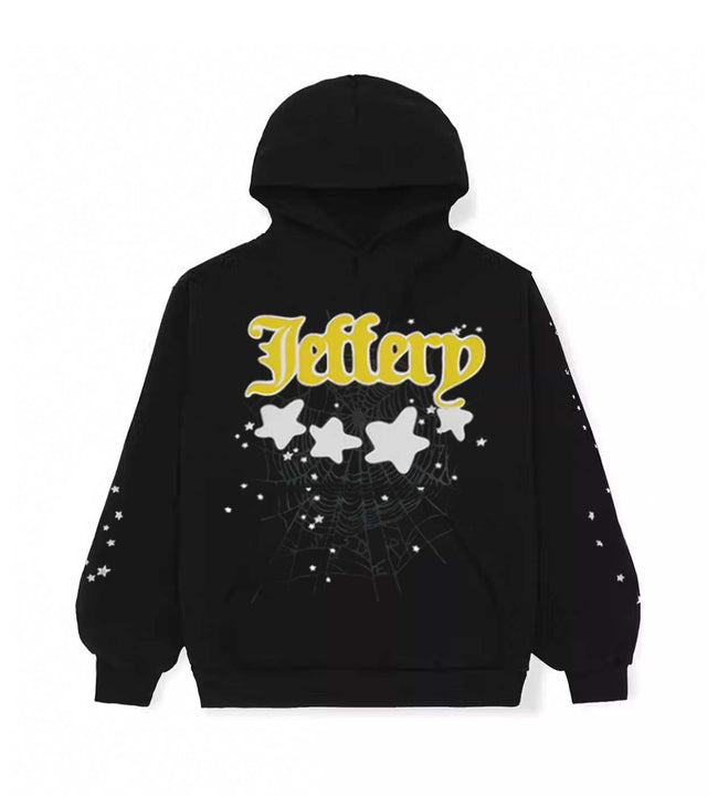 Sp5der Black Jeffery Hoodie Hover Image