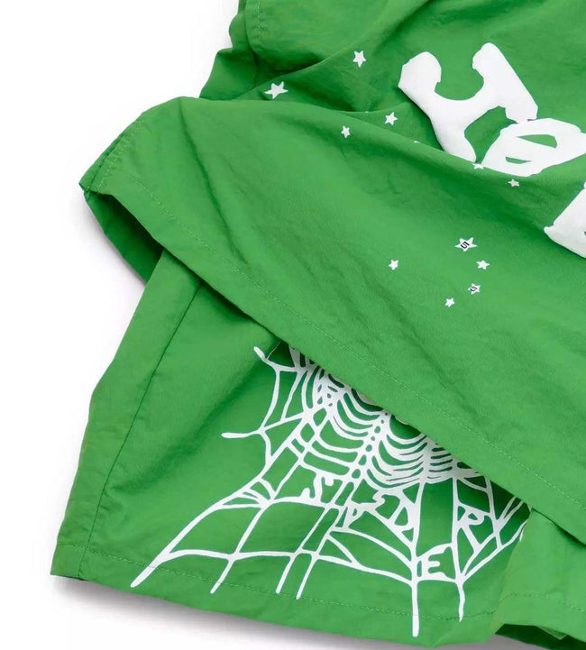 Sp5der Green OG Web Double Layer Short Main Image