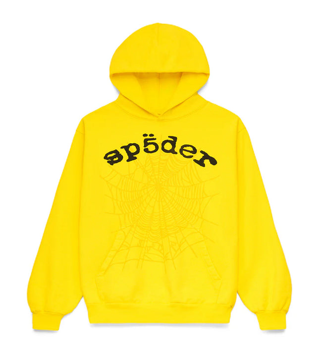 Sp5der Legacy Hoodie V2 Yellow Hover Image