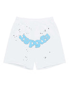 Sp5der OG Logo Sweatshorts White