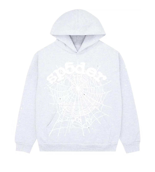 Sp5der OG Web Hoodie Heather Grey Hover Image