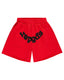 Sp5der OG Web Studded Sweatshorts Red