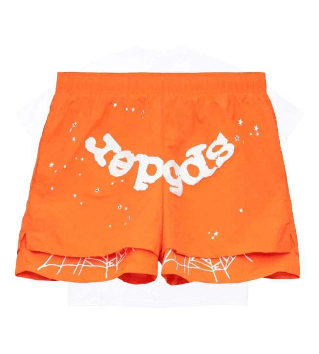 Sp5der Orange OG Web Double Layer Short Hover Image
