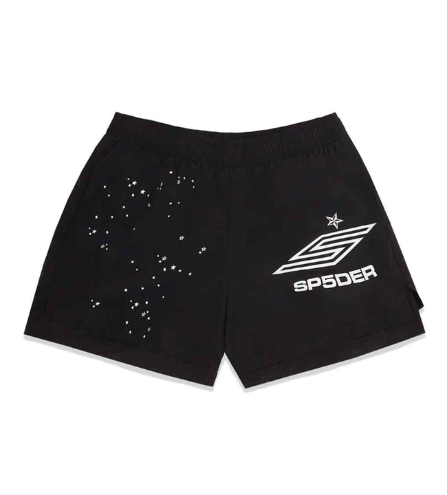 Sp5der Pro Double Layer Shorts Black Hover Image